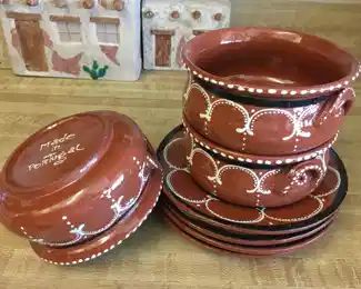 Hand-crafted SW soup bowls Portugal