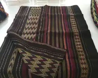 Handwoven runner-shawl from travels unused