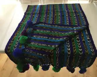 Woven shawl from travels unused