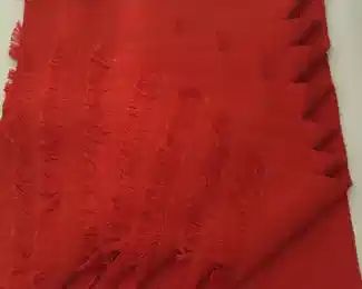 Woven square red placemats from travels unused