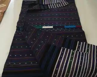 Woven rug from travels unused