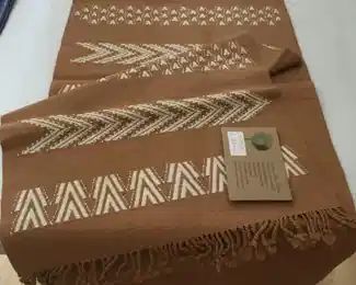 Woven runner-shawl from travels unused