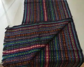 Woven runner-shawl from travels unused