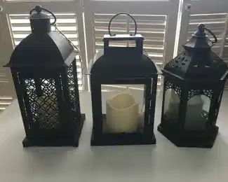 New modern black candle holders