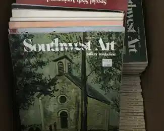 Southwest Art box of magazines