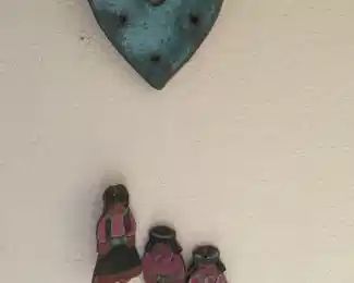 Clay Native Amer wind chime