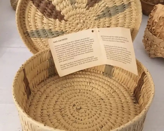 Native American woven baskets