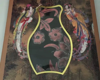 Chinese shawl unused in box