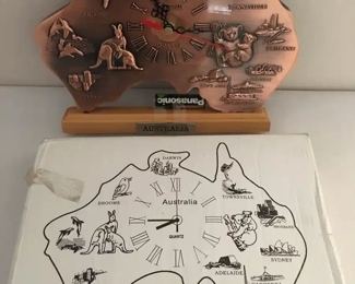 Australia copper clock