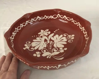 Clay pottery handcrafted bowl