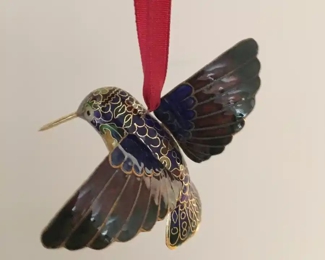 Cloisonne hummingbird