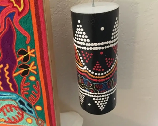 Hand-painted noise maker (on metal coil)