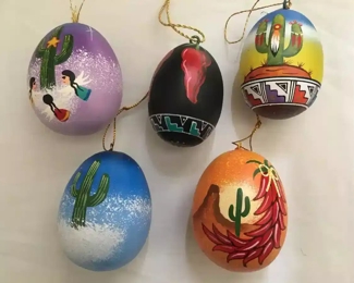 Handpainted egg ornaments