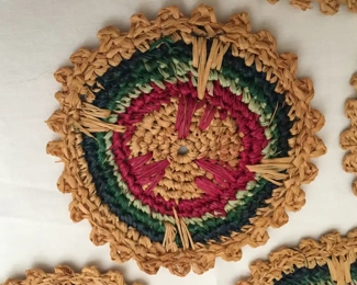 Woven drink coasters