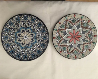 Xavier Servin round tile art pieces