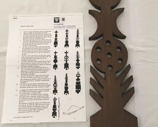 Carved wood gable sign w/provenance