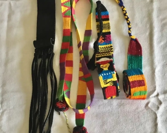 Woven belts/hat sashes