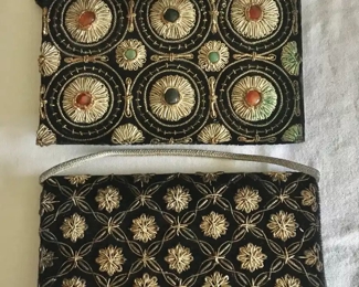 Vintage beaded clutches