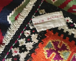 Hand-woven throw rug AWESOME!