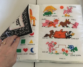 Handmade cloth toddler book UNUSED