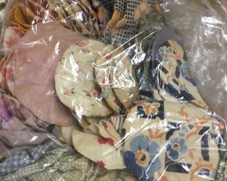 Yo-Yo quilt pieces unfinished