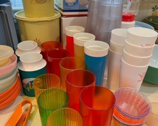 Vintage plasticware and vintage Tupperware