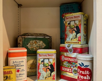 Vintage tins