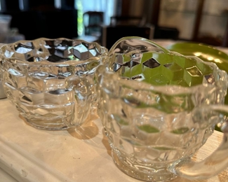 Fostoria Cream and Sugar Set