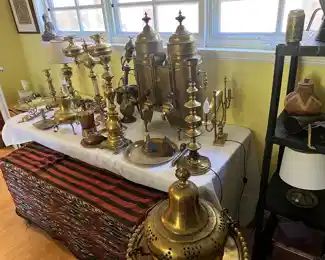 Large collection of Copper and Brass