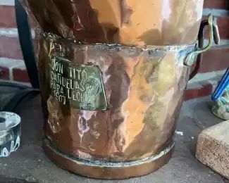 1907 Copper Milk Bucket