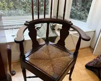 Cherry Chippendale Corner Chair