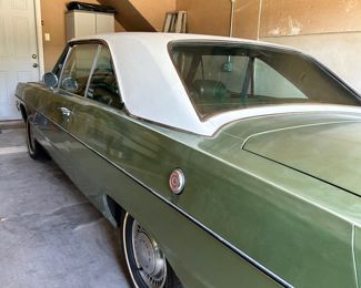 1972 Dodge Dart Swinger. Original Owner. 318 V-8 engine. Not currently running (Ran the last time it was parked). Starting In Person Bid: $5500