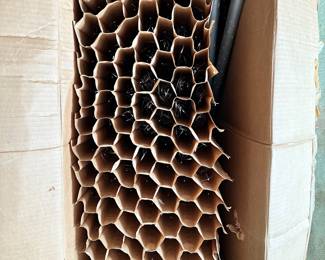 5 foot, 105 branch pom pom aluminum Christmas tree. Complete with original box.