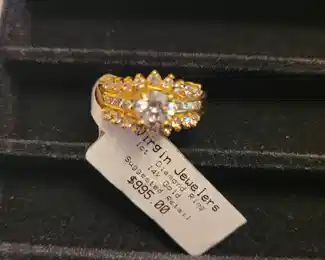 Diamond and 14K gold ring
