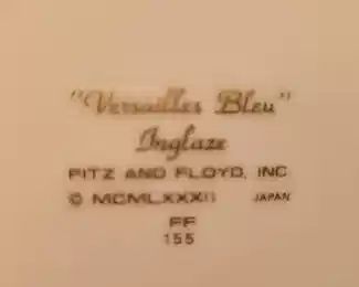 Fitz and Floyd Renaissance 'Versailles Bleu'