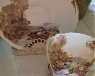 Shelly cup and saucer