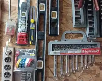 She worked for Sears, so everything is Craftsman, and many many new items on the walls