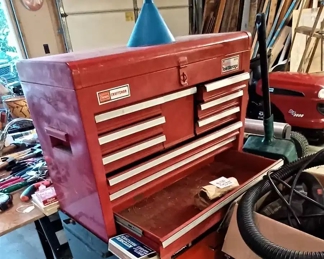 Craftsman tool chest in the garage