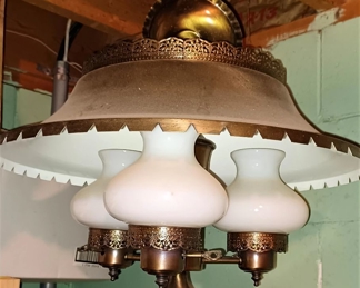 Retro brass hanging lamp