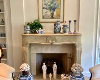 Blue and white Chinoiserie accessories