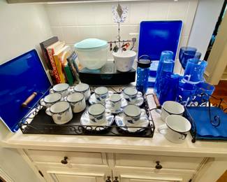 Dansk cups and saucers and mugs