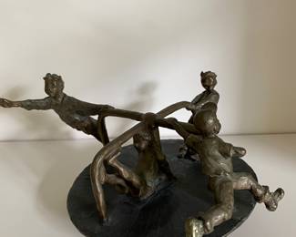 "Signed", Mark Hopkins Bronze,  "Round and round"