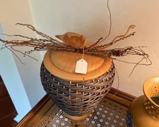 Handmade basket by artist Sheila King