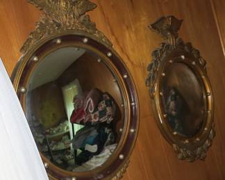 1900's Federal style bullseye mirrors! 