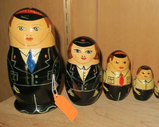 Russian nesting dolls.