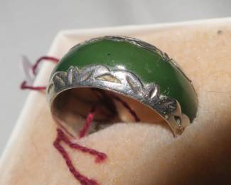 Sterling & Jade ring