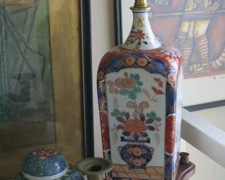 Asian lamps, vases, jars.... 