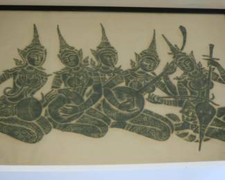 Hindu charcoal rubbing