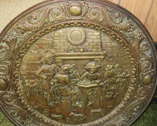 Brass wall plaque