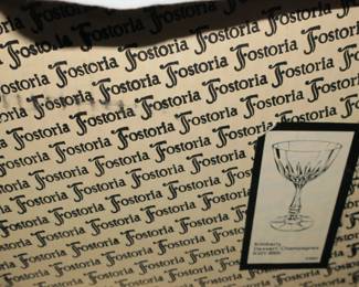 Fostoria glasses, new in the box 